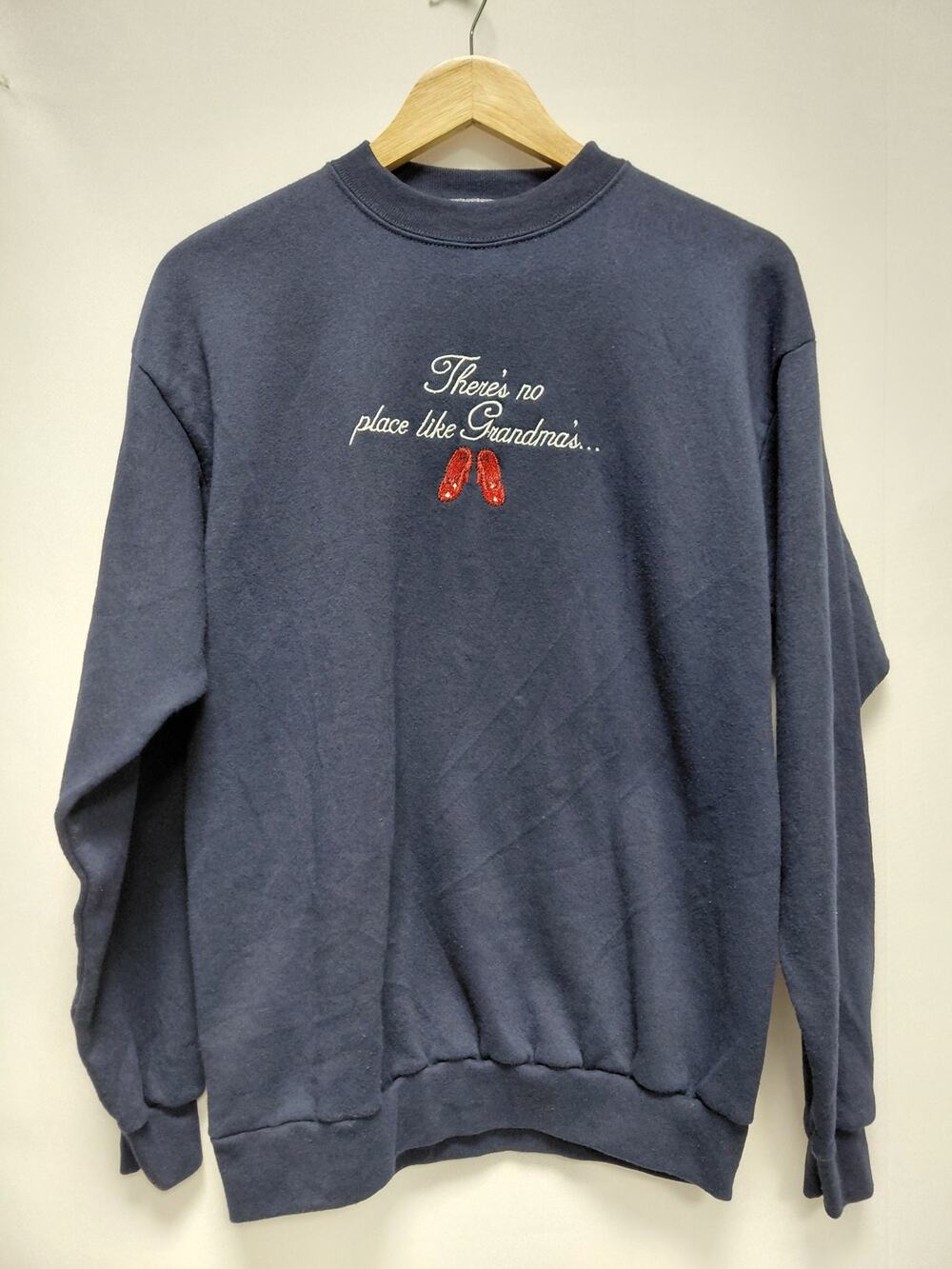 TULTEX Sweatshirt Blue There's No Place Like Grandma's Size M
